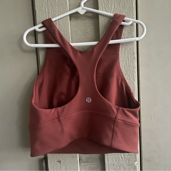 Lululemon Wunder Train Longline sports Bra Medium Support C/D Cup Date Brown 4 - Picture 4 of 9